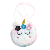 LAIXIABAO Kids One Shoulder Bag Unicorn Cross Body Bag Cartoon Girls Handbag for Teenager Girls Women Kids
